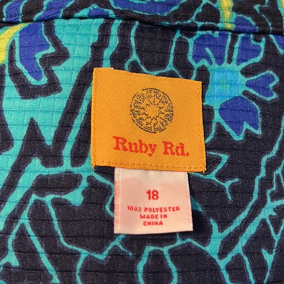 Ruby Rd. Collarless patterned jacket - Picture 5 of 7
